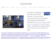 Tablet Screenshot of fuzzypups.com